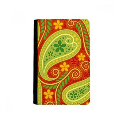 Imagem de Impressão Repeat Pano Folha Colorida Arte Passaporte Notecase Burse Capa Carteira Cartão Bolsa, Multicolor