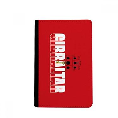 Imagem de Porta-passaporte com nome da bandeira do país de Gibraltar Notecase Burse carteira capa porta-cartão, Multicolor