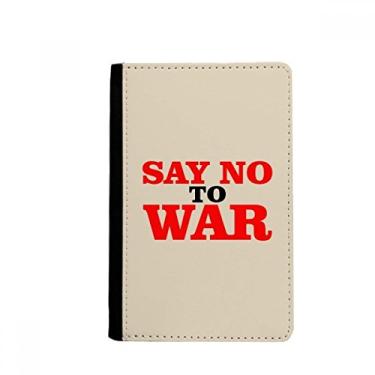 Imagem de Say Not to War World Love Peace World Passport Holder Notecase Burse Carteira Capa Cartão Bolsa, Multicolor