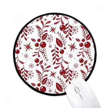 Imagem de DIYthinker mas vermelho branco decoração padrão mouse pad desktop escritório tapete redondo para computador