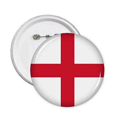 Imagem de Broche de bandeira nacional da Inglaterra Europa país emblema botão emblema acessório decoração 5 peças