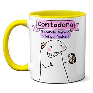 Imagem de Caneca Contadora Tentando Dar Conta De Todos Os Prazos (Amarela)