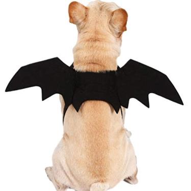 Imagem de vestir gato prop asa de morcego de vampiro gato asa de halloween roupa de gato vestidos bicho de estimação asa de gato cão asa de halloween cosplay roupas cão médio