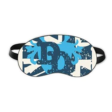 Imagem de Graffiti Street Blue Denim Division Pattern Sleep Eye Shield Soft Night Blinfold Shade Cover