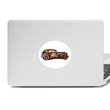 Imagem de Adesivo de notebook marrom clássico com emblema de vinil para notebook