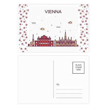 Imagem de Vienna Áustria — Cartão postal com estampa de marco plano de Natal e celebração