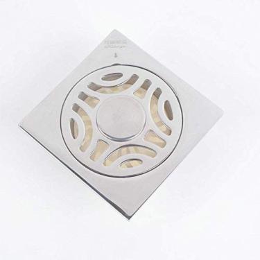 Imagem de Ralo de piso de chuveiro Ralo de aço inoxidável Ralo de piso de aço inoxidável e ralo de piso resistente a odores Banheiro cozinha Máquina de lavar roupa Personalização