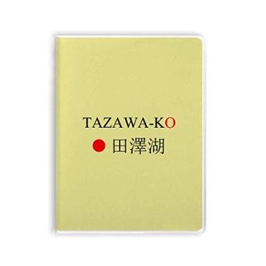 Imagem de Tazawako Diário de capa macia com bandeira do sol vermelha e nome da cidade japonesa