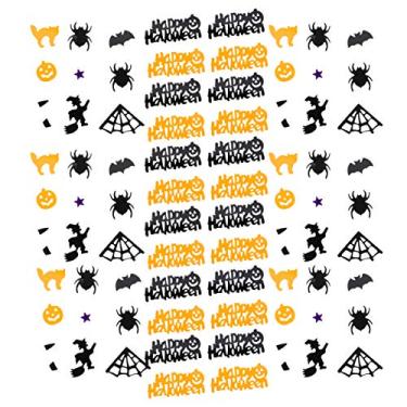 Imagem de FRCOLOR 2 Pacotes de Confetes de Mesa de Halloween Reluzente Aranha Gato Confetes de Abóbora Decoração de Mesa de Halloween para Decoração de Mesa de Festa de Halloween