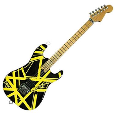 Imagem de EVH Minature Guitars EVH Mini réplica de guitarra Van Halen preto e amarelo (EVH002)