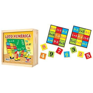 Imagem de Loto Numérica 50 Peças em Madeira Ciabrink