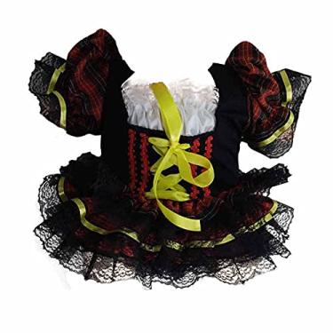 Imagem de Vestido Bebe Festa Junina Mesversário 0 a 24 meses (PP - 0 a 6 meses)