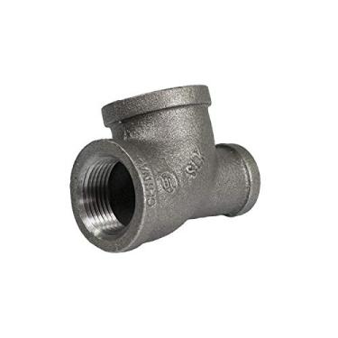 Imagem de Supply Giant CNSU3007 Camiseta redutora maleável preta de 2,54 cm x 1,25 cm com encaixe fêmea rosqueado