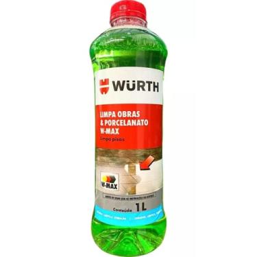 Imagem de Limpa Obras e Porcelanato Tira Manchas Cimento Terra Argamassa De Porcelanato 1L Wurth