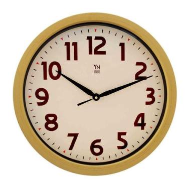 Imagem de Relógio De Parede Grande Redondo Bege - Yn Clock - Imporiente
