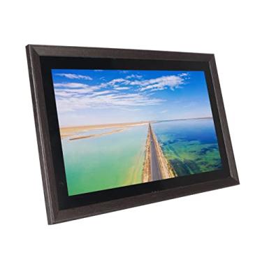 Imagem de Grande Porta-retratos Digital FHD, Tela Sensível Ao Toque de Rotação Automática, Memória de 8 GB, Porta-retratos WiFi de 18,5 Polegadas para Publicidade (Plugue UE)