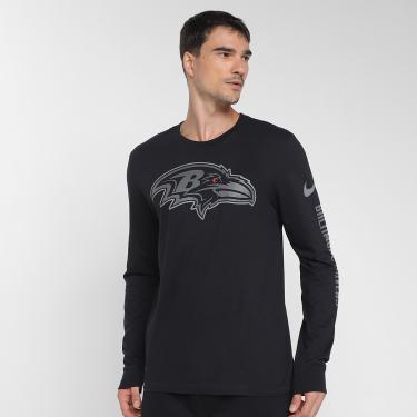 Imagem de Camiseta Nike NFL Baltimore Ravens Reflective Essential Manga Longa Masculina-Masculino