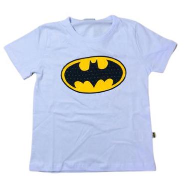 Imagem de Camiseta Infantil Manga Curta Masculina Batman Verão 3530 - Fakini Kid