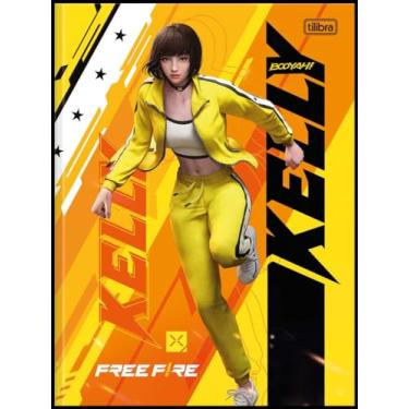 Imagem de Kit de Caderno, Brochura Universitário, Capa Dura, Free Fire, 80 Folhas, Tilibra, Pacote com 5 Unidades
