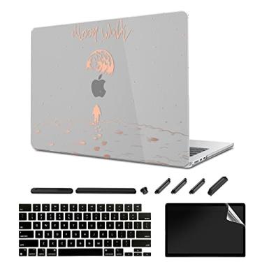 Imagem de TeDaWen Capa compatível com o novo MacBook Air de 15,3 polegadas (modelo versão 2023: chip A2941 M2), capa protetora, capa de teclado e protetor de tela, ouro rosa brilhante U10