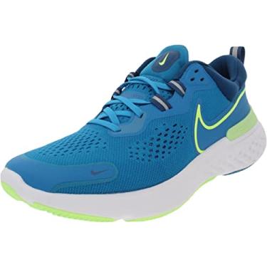 Imagem de Nike Tênis de corrida masculino React Miler 2, Imperial Blue Lime Glow, 43
