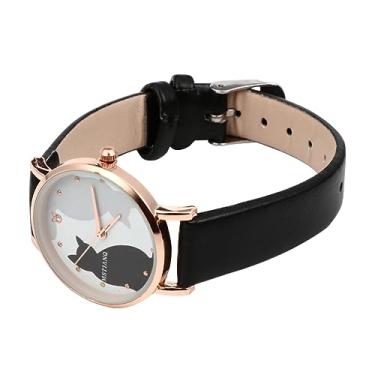 Imagem de KESYOO relógio de gato relógios infantis para de 8 a 10 anos relógios para adolescentes relógios femininos relógio feminino relógio de couro sintético pulseira de couro