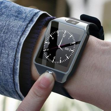 Imagem de DZ09 Bluetooth Smartwatch para homens e mulheres  câmera  suporte SIM  cartão TF  pedômetro  relógio