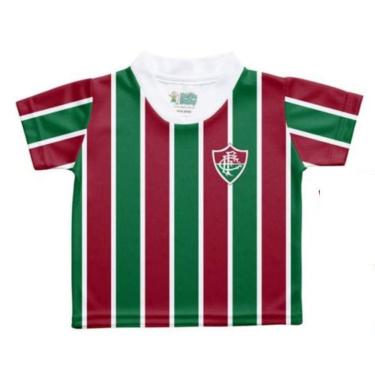 Imagem de Camiseta Infantil Fluminense Sublimada Listrada - Torcida Baby