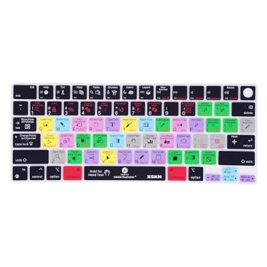 Imagem de XSKN Capa de silicone para teclado Illustrator Shortcuts para Apple M2 M3 Chip MacBook Air 13,6 polegadas (A2681 A3113) 15,3 polegadas (A2941 A3114) com Touch ID Versão EUA