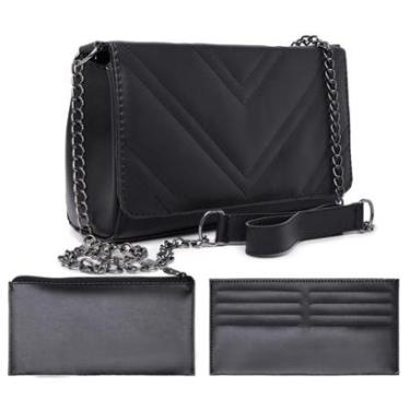 Imagem de Bolsa Transversal Tiracolo Feminina Carteira Nécessaire Kit CM SHOES-Feminino
