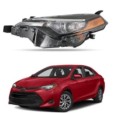 Imagem de Conjunto de farol, farol para lado do motorista, substituição compatível para Toyota Corolla L/LE/LE ECO 2017-2019