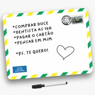 Imagem de Imania Brasil Lousa Magnética 19x25cm Lembretes/recados/anotações Oferta