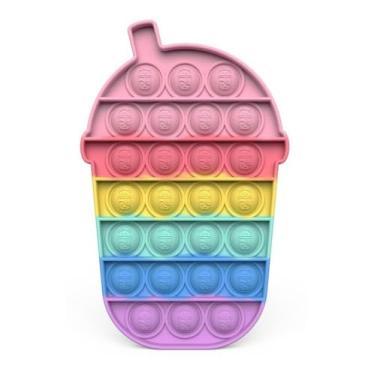Imagem de Fidget Toys Hand Spinner Anti Stress Pop It Bolha Colorido (Bubble tea)