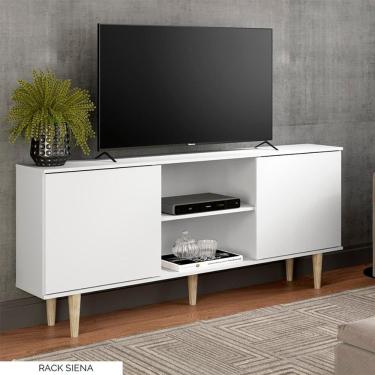 Imagem de Rack Para TV 75 Polegadas Siena Branco - Soluzione