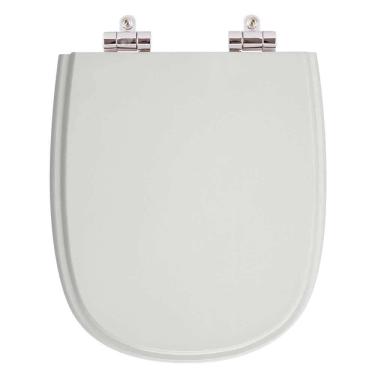 Imagem de Assento Sanitário Poliéster Fechamento Lento Sabatini Cinza Claro para vaso Icasa