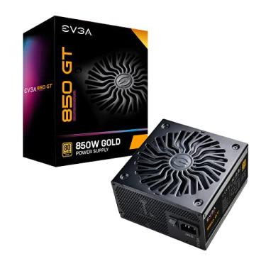 Imagem de EVGA 850 GT, 80 Plus Gold 850W, totalmente modular, modo ecológico automático com venti...