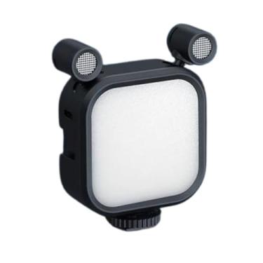 Imagem de Iluminador LED BiColor com Microfone Duplo para Câmeras e Smartphones Mamen SML-V13