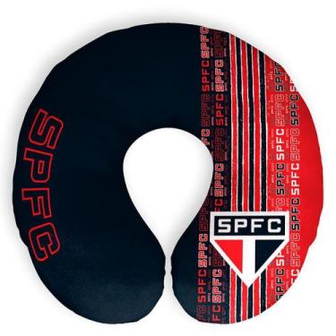 Imagem de Apoio de Pescoço São Paulo Vermelho e Preto Oficial - Sude