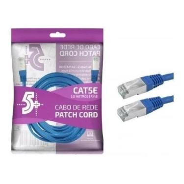 Imagem de Cabo Patch Info - Patch Cord Cat5E Utp - 5M - Azul Pix - 5+, 5m