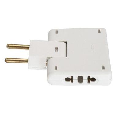 Imagem de Adaptador de Tomada Benjamin T Articulado 90 3 Entradas 10A - Ion Cabo