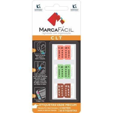 Imagem de Etiquetas Vade Mecum E Clt Damásio - Matérias - Marca Fácil, CLT