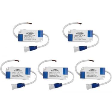 Imagem de Kit C/5 - Driver Reator Fonte P/Painel Led Blumenau 3,5W, Bivolt
