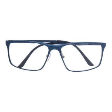 Imagem de Armação Óculos Grau Masculino Esportiva Retangular Aluminum - Palas Ey
