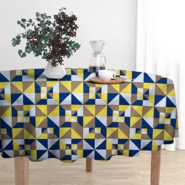 Imagem de Toalha de Mesa Wendy Redonda Ø140cm Geométrica - FASTLAR