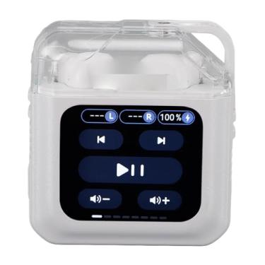 Imagem de Fones de ouvido para tradutores de idiomas, 137 idiomas, 3 modos de tradução, tradução online em tempo real, tradução simultânea, tradutor Bluetooth para viagens de negócios (branco)