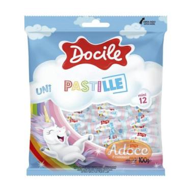 Imagem de Pastilha de frutas pastille mini 12 unicórnio docile, 100g