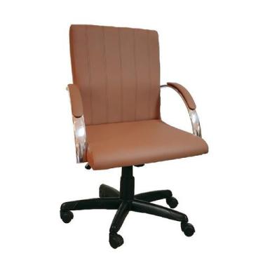 Imagem de Cadeira Giratória Escritório Work Caramelo Relax Base Preta c/ Rodizio