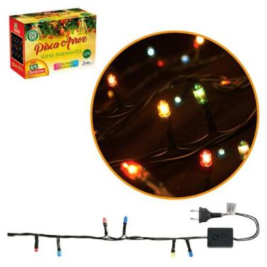 Imagem de Pisca Pisca Arroz 100 Leds Colorido - 127v - Zein