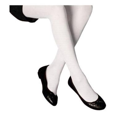 Imagem de Meia Calça Selene 9570-001 Infantil Opaca Fio 40 Poliamida, Branco, P