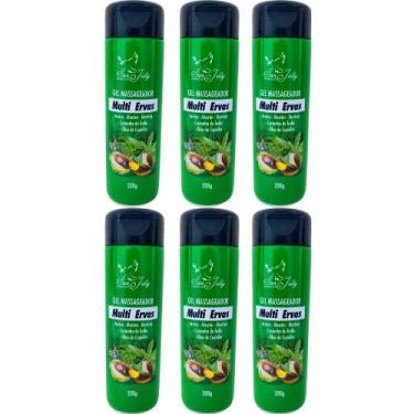 Imagem de Revenda Atacado 6 Gel Massageador Multi Ervas 220g  Arnica Alecrim Cop